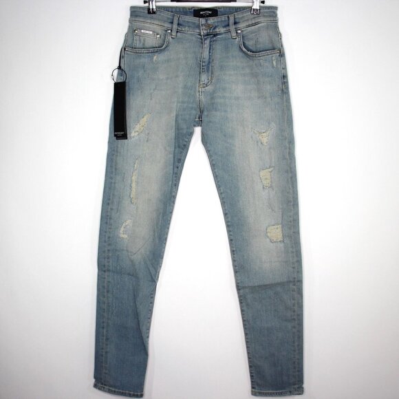 Represent Clo Mens 30 x 32 Repairer Denim Distressed Jeans NEW R1652 - Picture 1 of 5